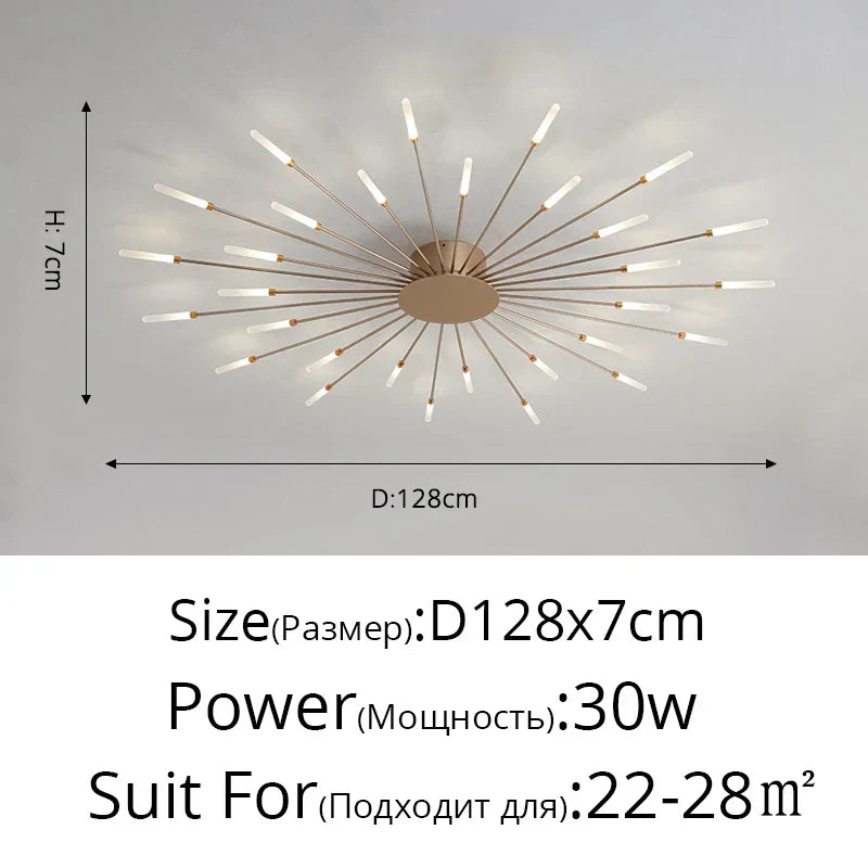 DecorBites™ LED Acrylic Ceiling Light Fixture for Bedroom Hall Living Room Kids, Modern Luster