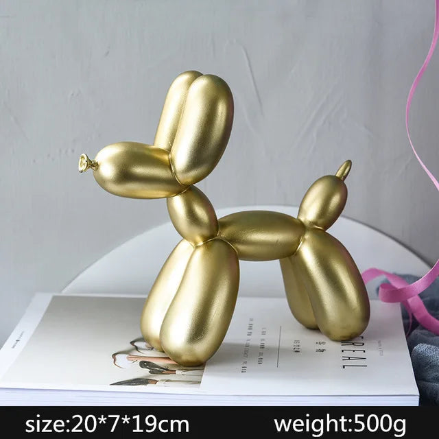 Abstract Gold Resin Statue Handicraft for Living Room, Office Desk Decor - DecorBites™