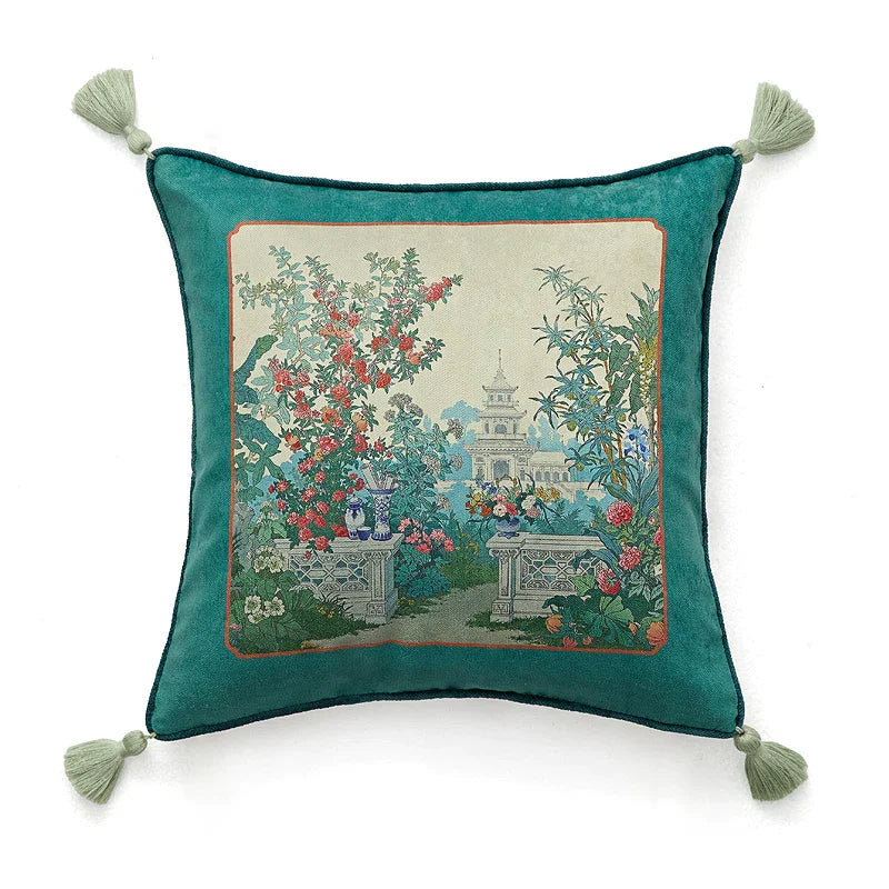 DecorBites™ American Luxe Retro Cushion Covers: Original Design Throw Pillow Case for Sofa