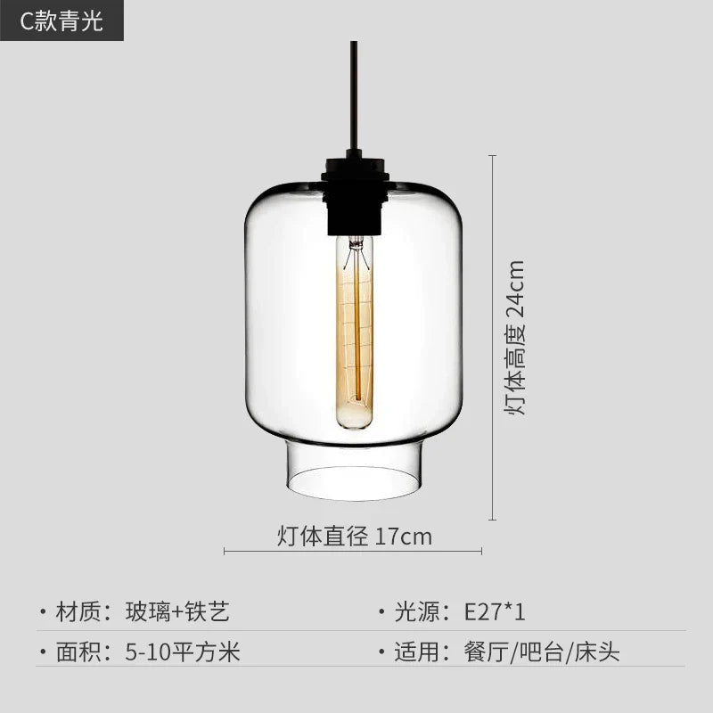 DecorBites™ Geometric Glass Pendant Light Collection: Modern Crystalline Pendant Series