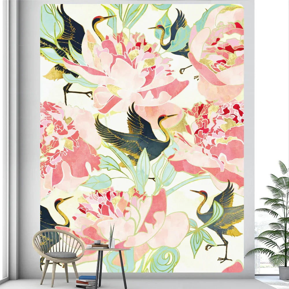 DecorBites™ Abstract Animal Tapestry Wall Hanging for Home Décor and Bohemian Style