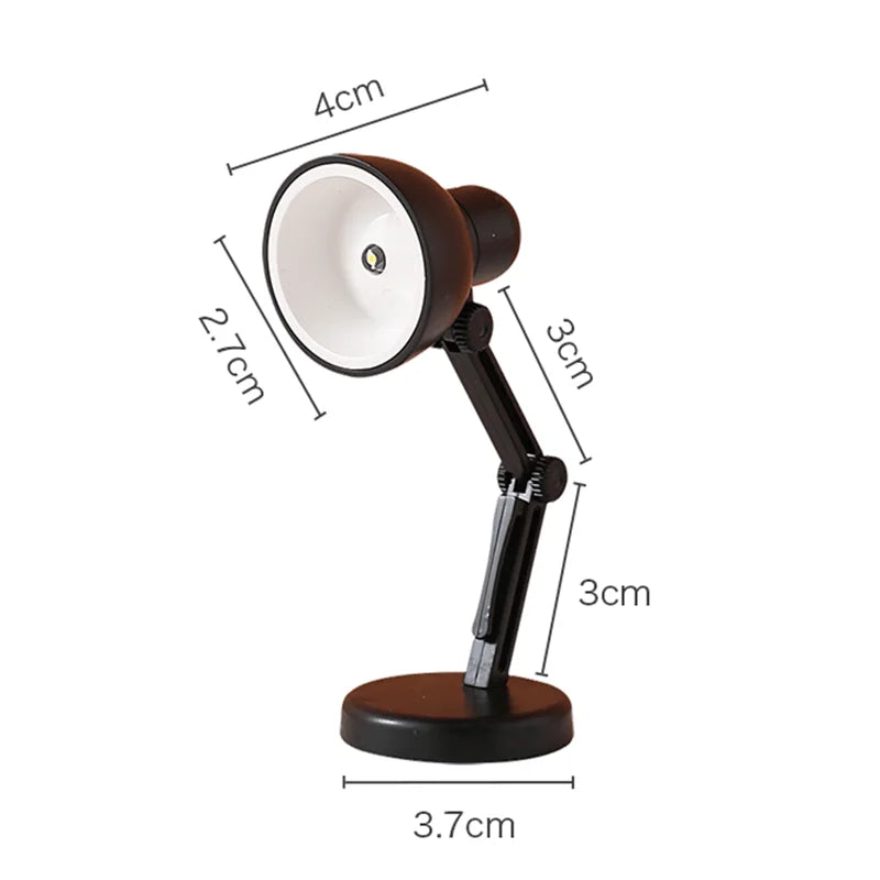 DecorBites™ LED Mini Desk Lamp with Clip, Foldable Design, Magnetic Base, Eye Protection, for Bedroom & Study