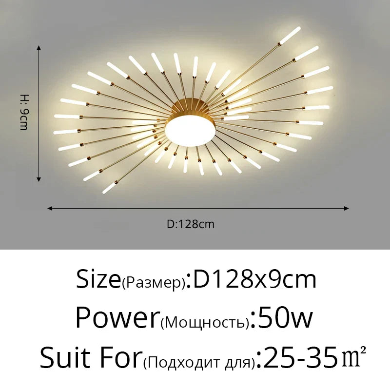 DecorBites™ LED Acrylic Ceiling Light Fixture for Bedroom Hall Living Room Kids, Modern Luster