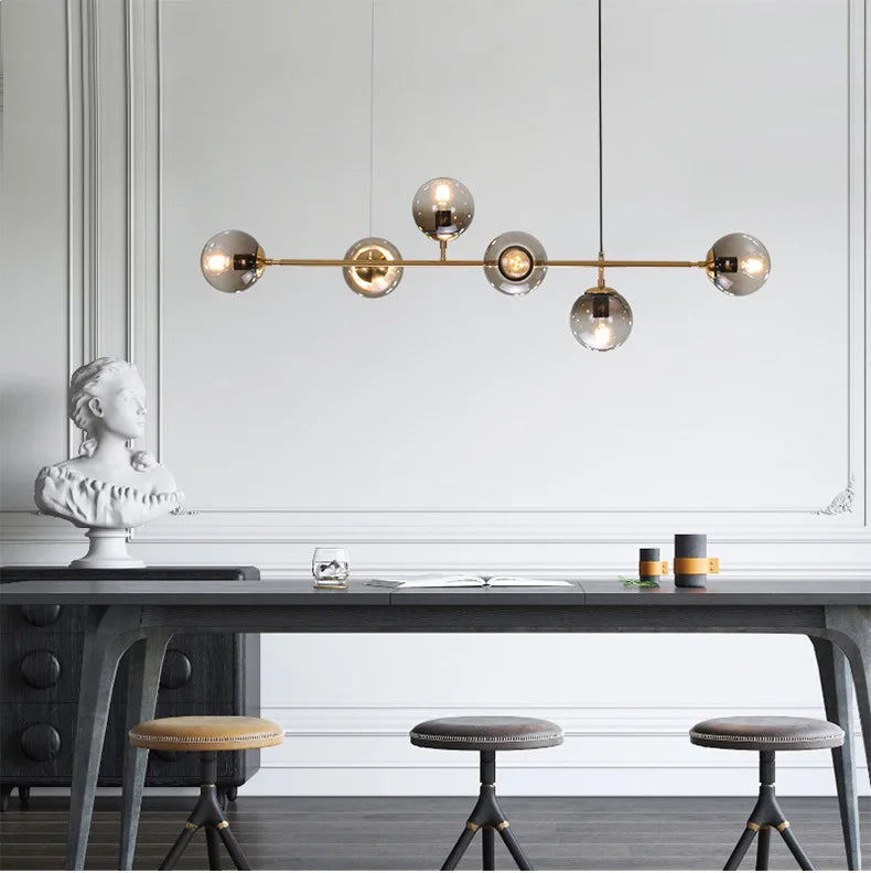 DecorBites™ Glass Pendant Lights: Modern Nordic Minimalist Hanging Lamp for Living Room, Bedroom, Restaurant
