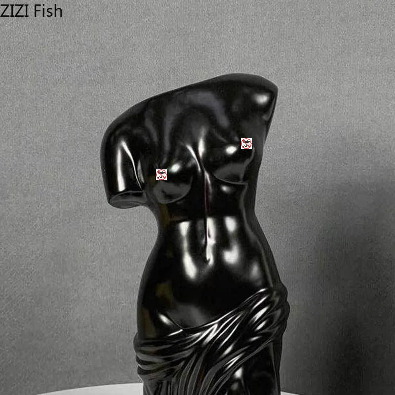 DecorBites™ Human Body Figurine Bust Vase for Home Décor and Art Decoration