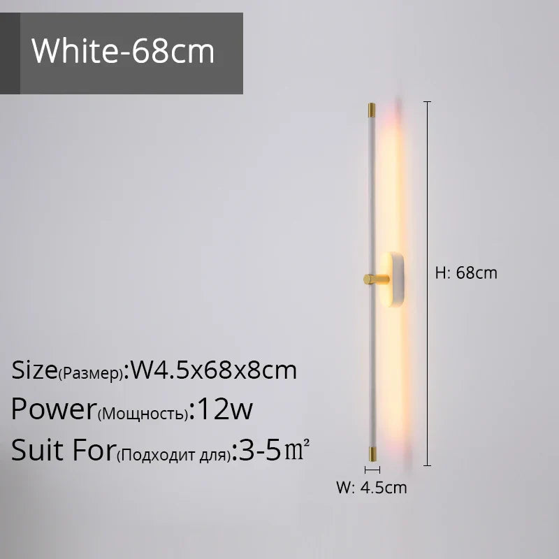DecorBites™ LED Strip Wall Lamp for Modern Decor in Staircase, Bedroom, or Aisle