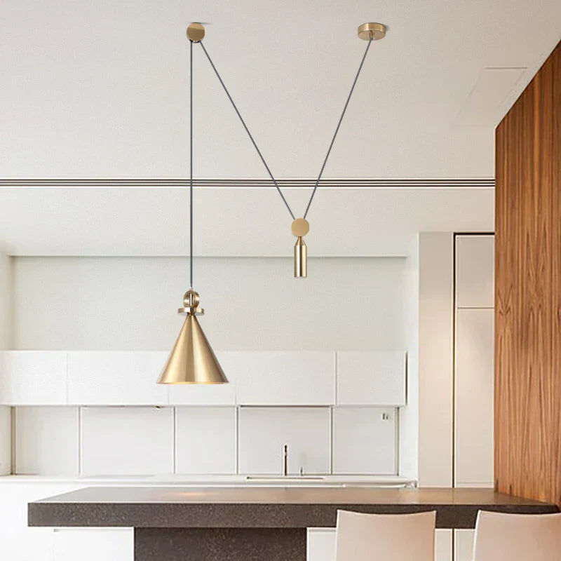 DecorBites™ Industrial Metal Pendant Light Kitchen Adjustable Designer LED Dinning Room Decor