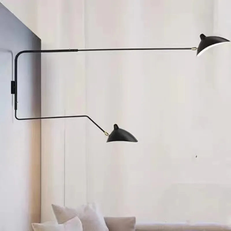 DecorBites™ Black Serge Mouille Wall Lamp: Nordic Design, Creative Living Room Decor