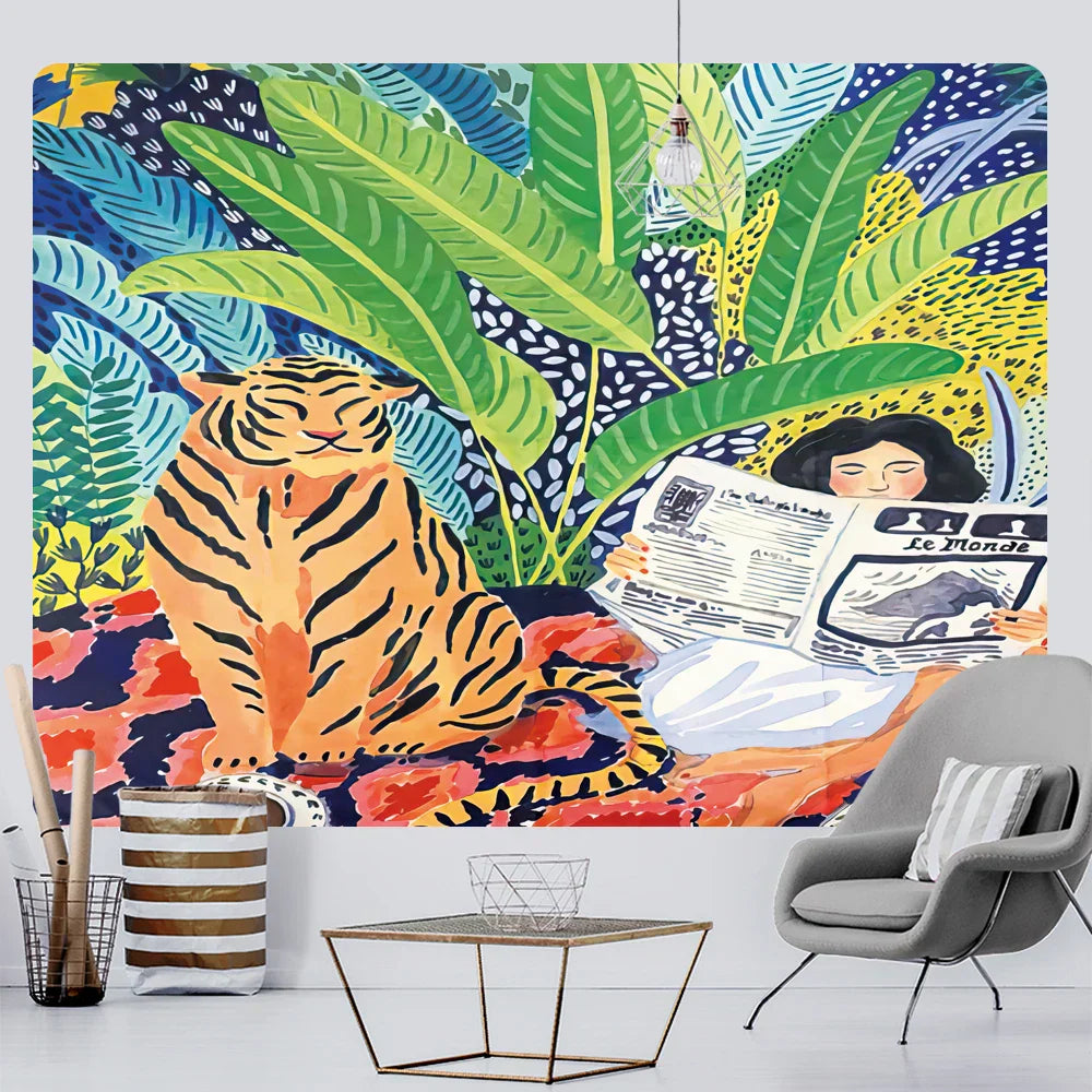 DecorBites™ Bohemian Home Art Tapestry Yoga Mat Sofa Blanket Sheets