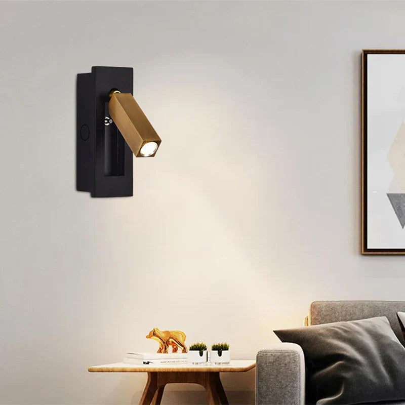 DecorBites™ LED Wall Lamp: Rotatable Aluminum Sconces for Home and Hotel Bedroom-Living Room Decor