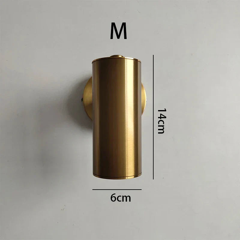 DecorBites™ Gold Iron Art LED Wall Lamp Modern Bedroom Living Room Light