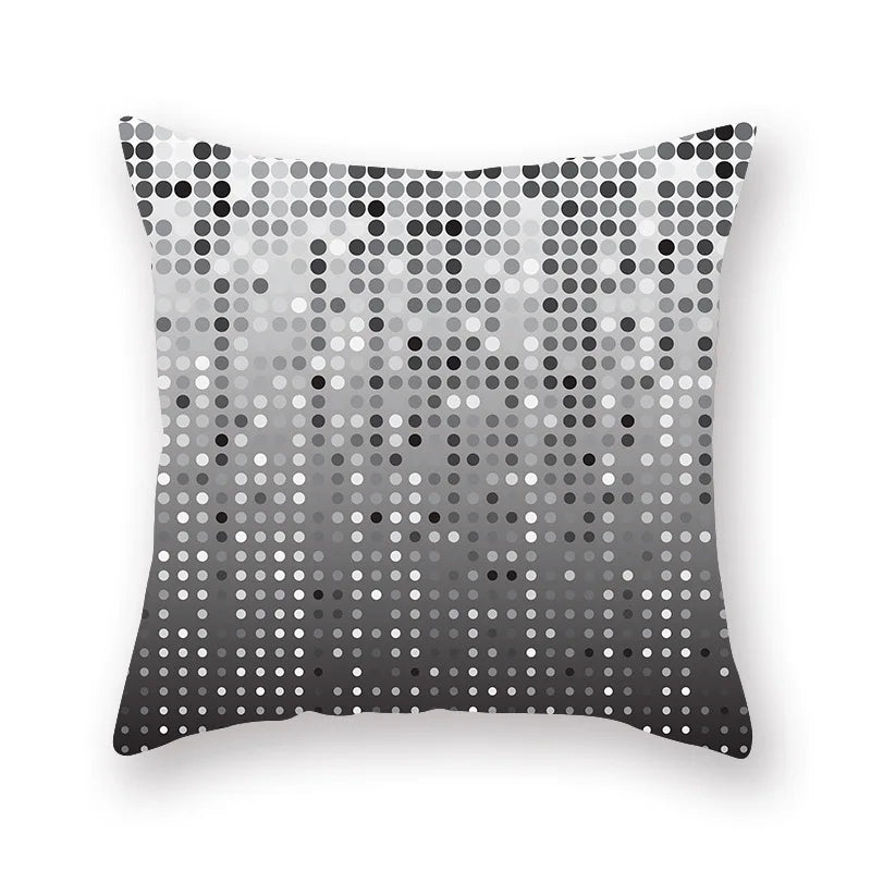 DecorBites™ Geometric Star Stripe Print Pillowcase - Wholesale, 45x45cm