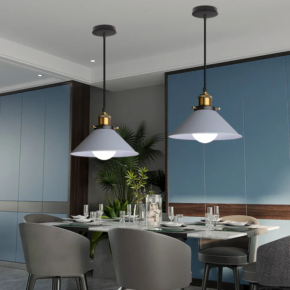 DecorBites™ Industrial Pendant Lights: Modern Retro Loft Hanging Lamp for Home Decor