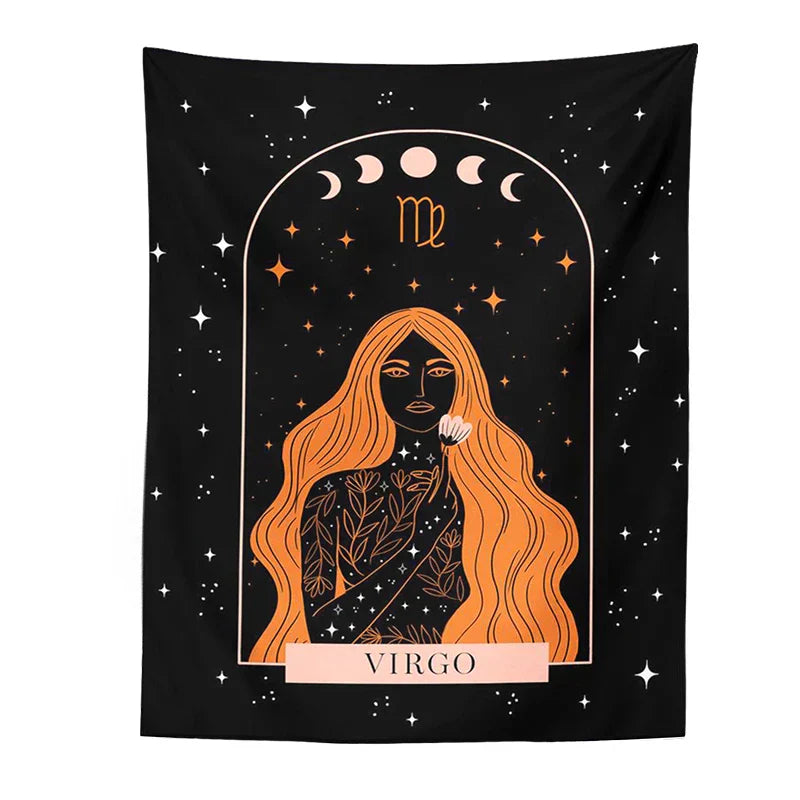DecorBites™ Celestial Constellation Tapestry Moon Phase Wall Hanging for Unique Home Décor