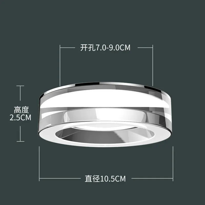 DecorBites™ Crystal LED Ceiling Spotlight for Living Room, Bedroom, Bathroom - Modern Embedded Kitchen Light Fixtures