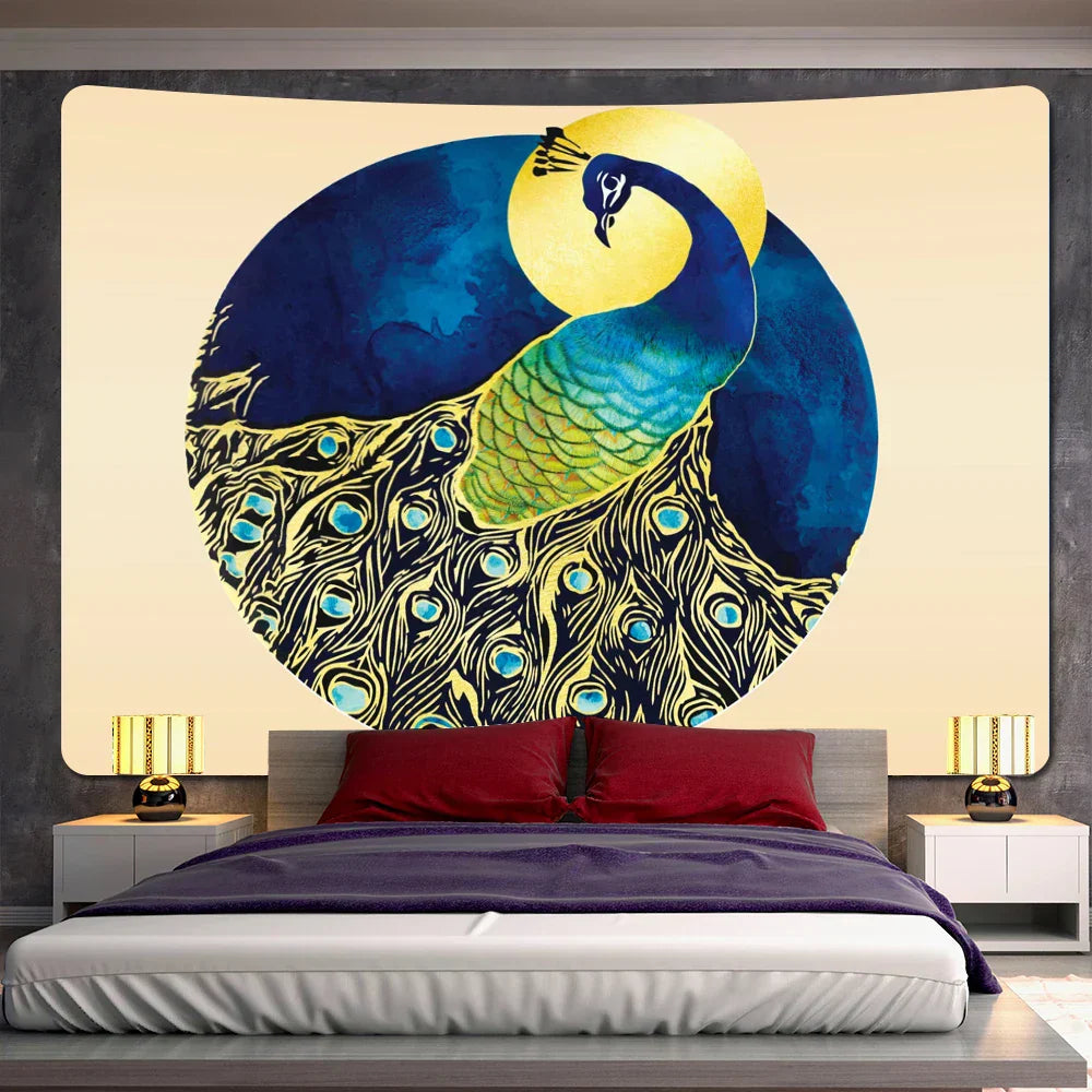 DecorBites™ Abstract Animal Tapestry Wall Hanging for Home Décor and Bohemian Style