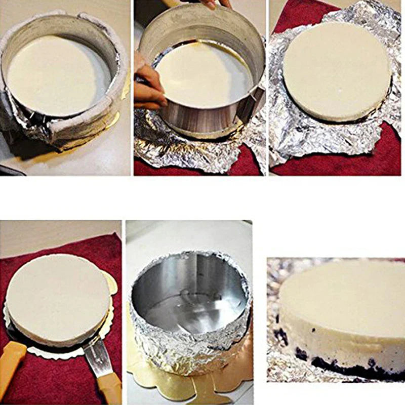 DecorBites™ Adjustable Stainless Steel Cake Slicer & Mousse Ring Round Cutter