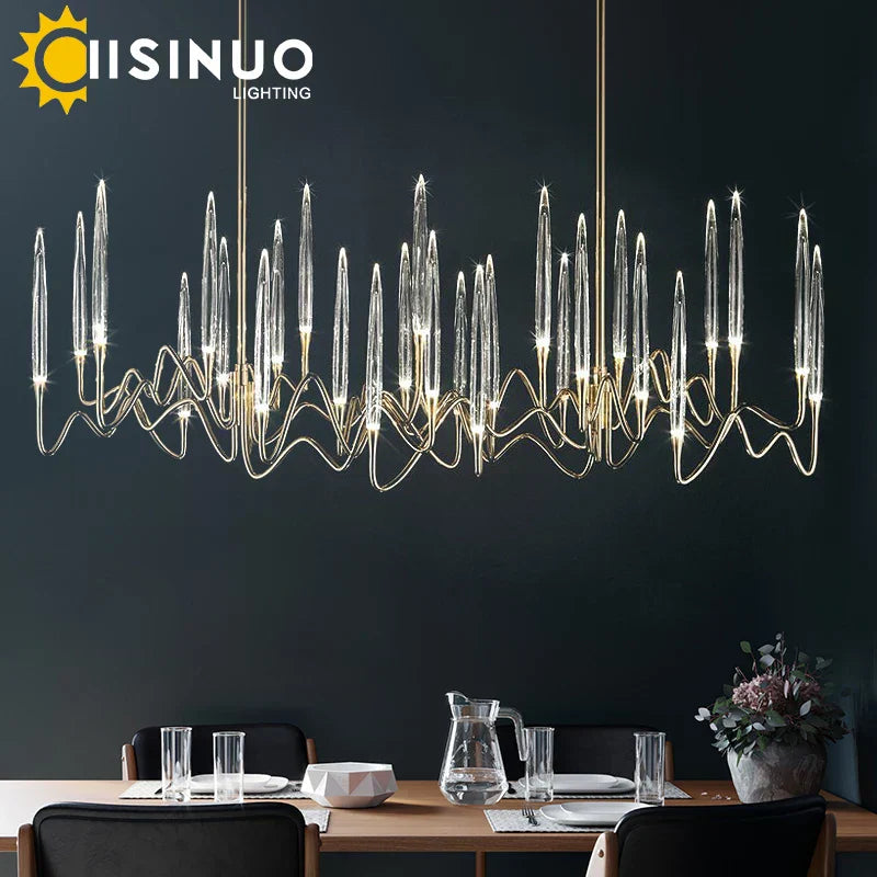 DecorBites™ Crystal LED Chandelier: Nordic Luxury Tree Branch Design for Wedding Decor Villas & LOFTs