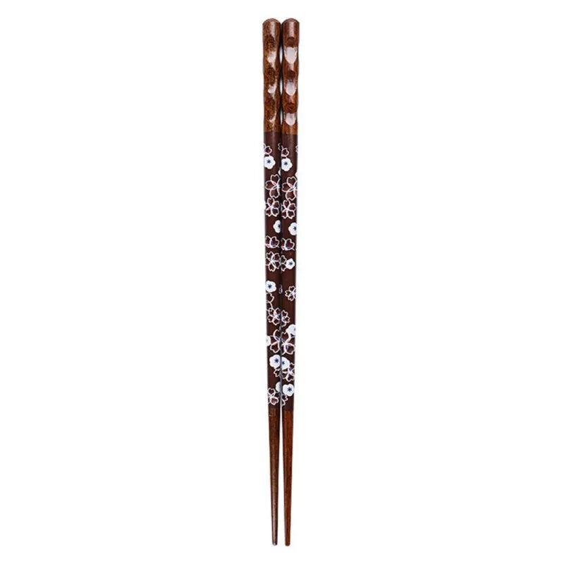 DecorBites™ Bamboo Wood Chopsticks for Sushi and Food Eating
