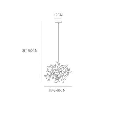 DecorBites™ G9 Leaf Pendant Light Industrial Suspension Lamp - Metal Hanging Lights