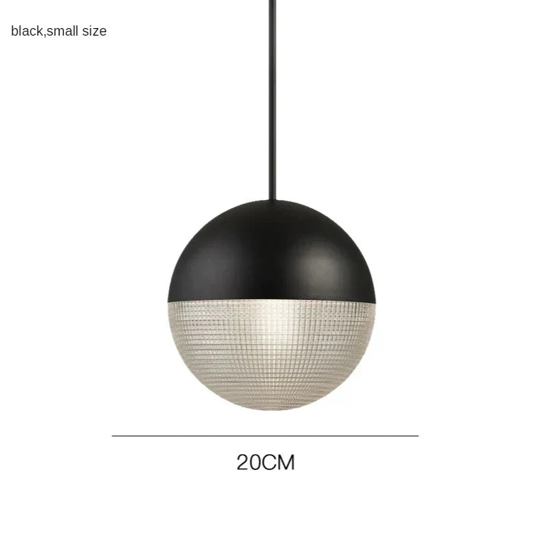 DecorBites™ Glass Ball LED Pendant Light - Gold Minimalist Nordic Hanging Lamp
