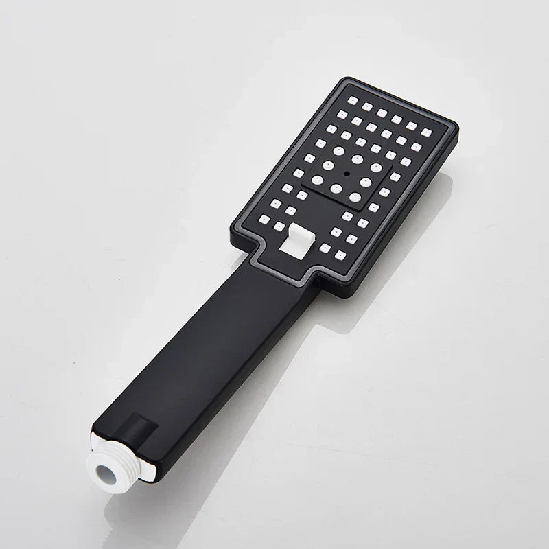 DecorBites™ Black High Pressure Hand-held Shower Head for Water Saving and Bathroom Rainfall