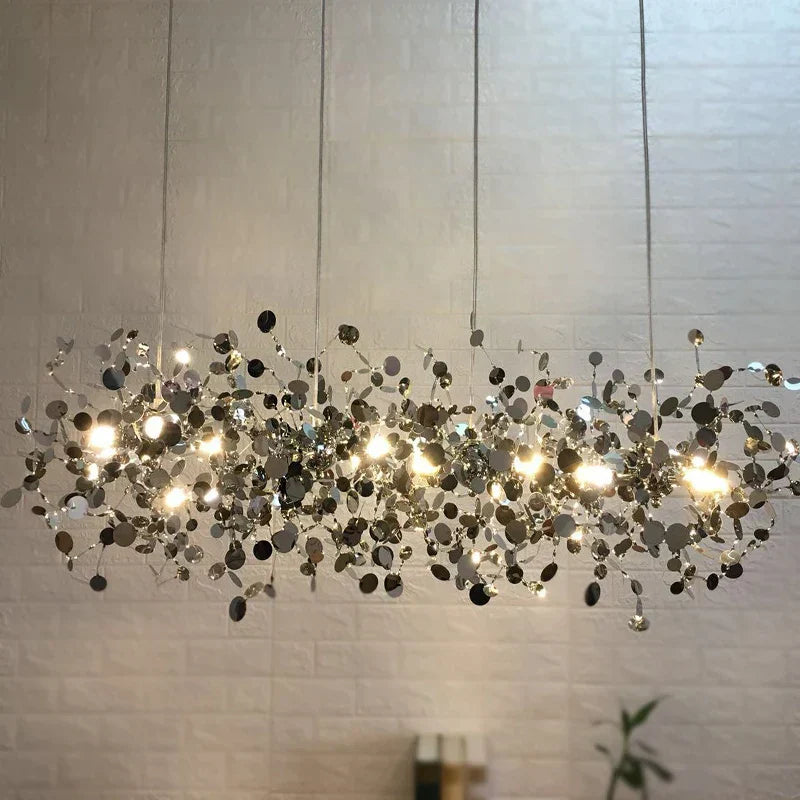 DecorBites™ G9 Leaf Pendant Light Industrial Suspension Lamp - Metal Hanging Lights