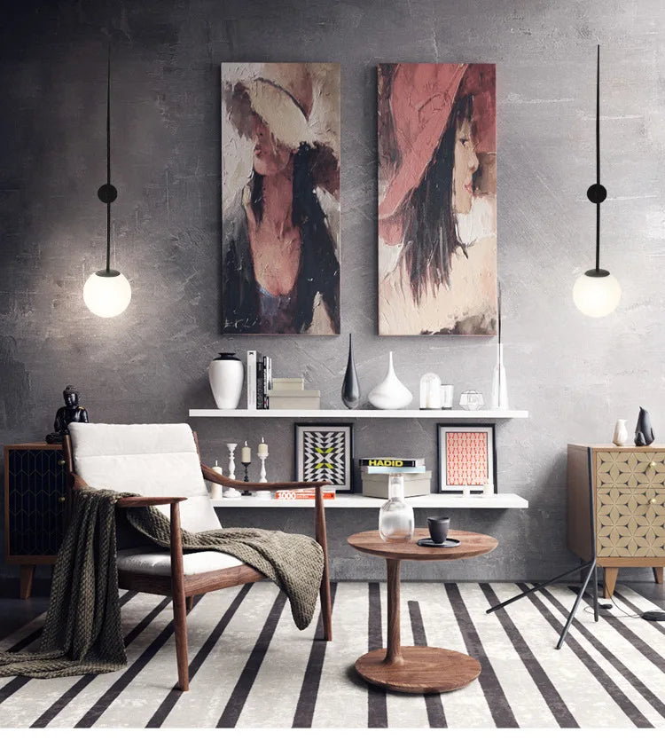 DecorBites™ Glass Ball LED Wall Lights Modern Nordic Indoor Sconces for Living Dining Bedroom