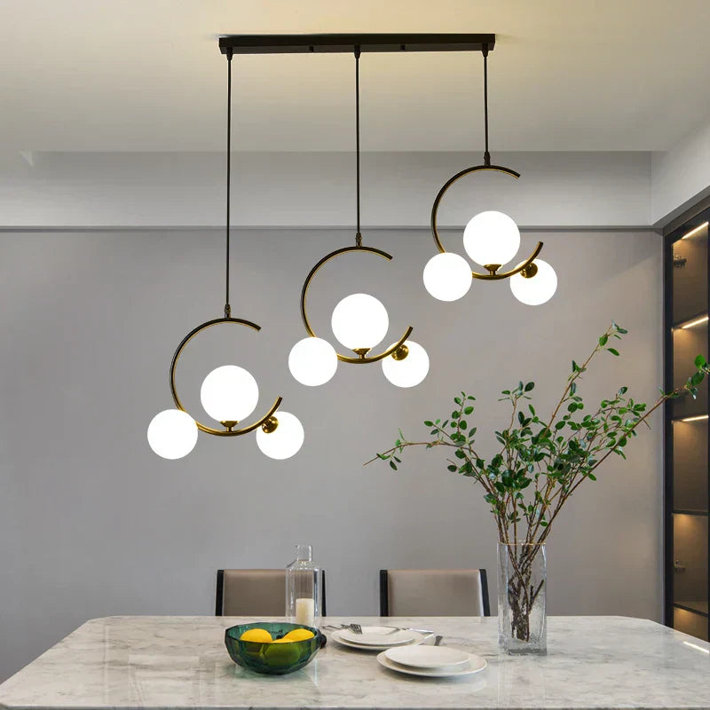 DecorBites™ Glass Ball Pendant Light | Modern Nordic G9 LED Lamp for Living Room & Bedroom