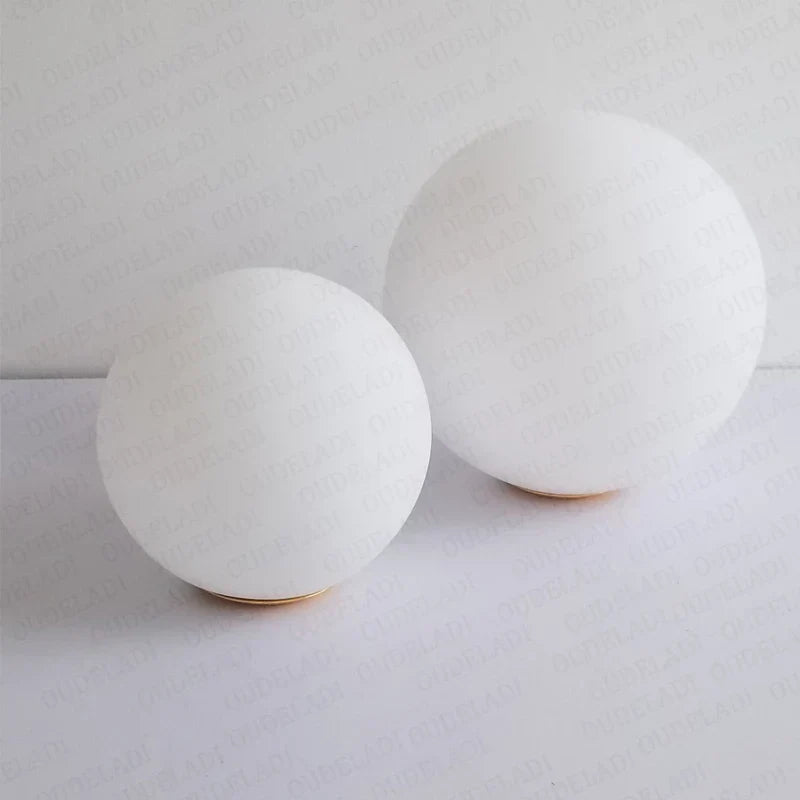 DecorBites™ Glass Ball Pendant Lampshade - High Quality Milky Glass Ball Design