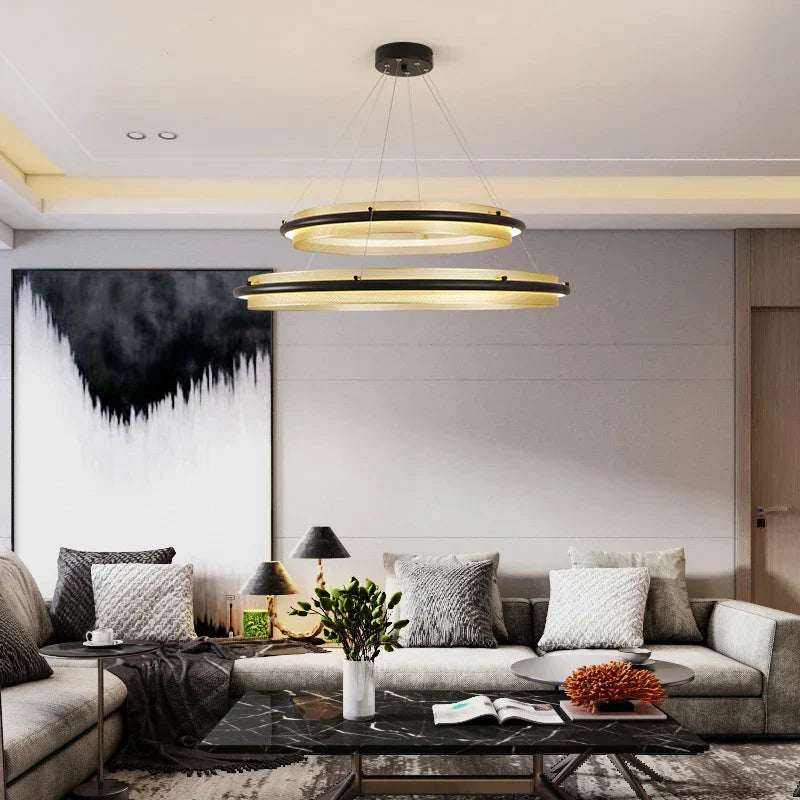 DecorBites™ Honeycomb Round Pendant Light: Modern Nordic Style for Living Room and Dining Room