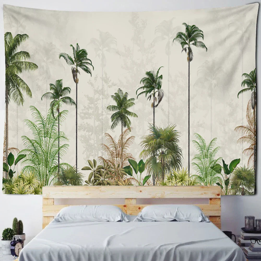 DecorBites™ Banana Tree Mist Tapestry Wall Hanging Boho Hippie Polyester Home Decor