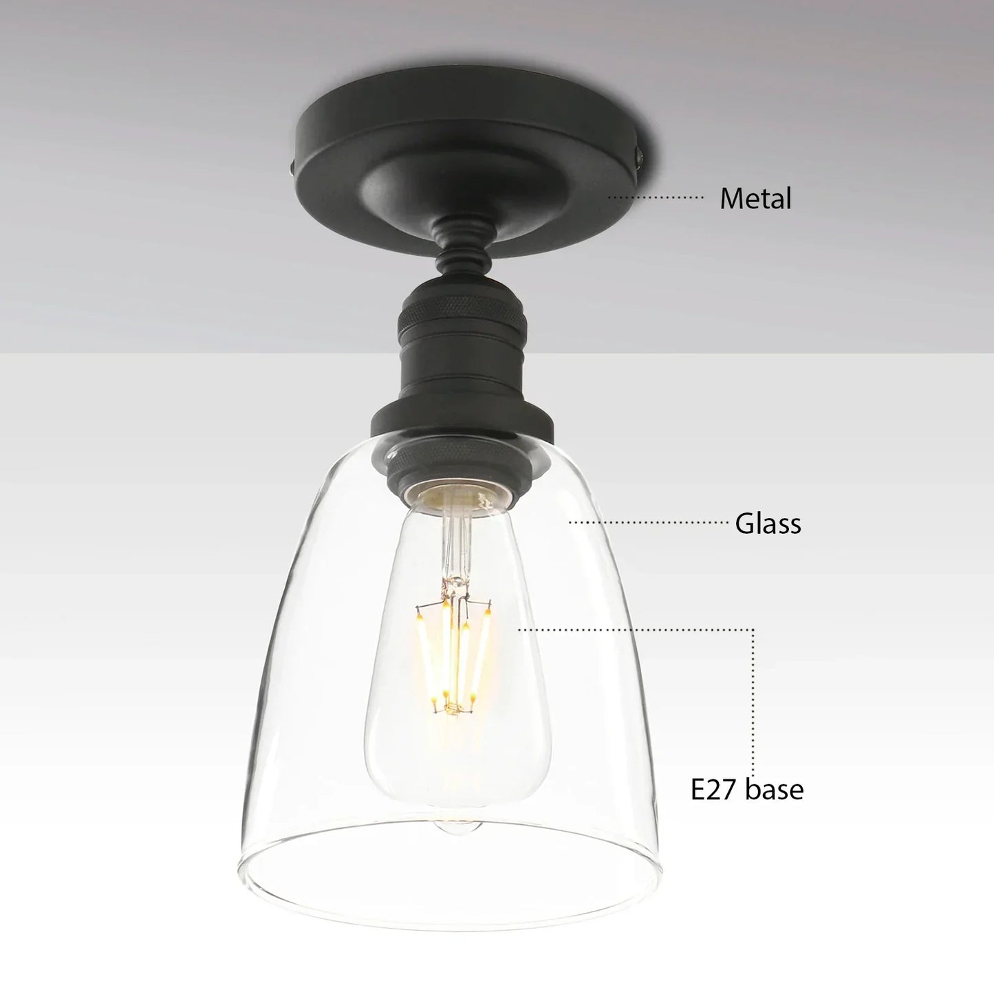 DecorBites™ Loft Bar Pendant Light Fixture for Kitchen Living Dining Bedroom Bathroom