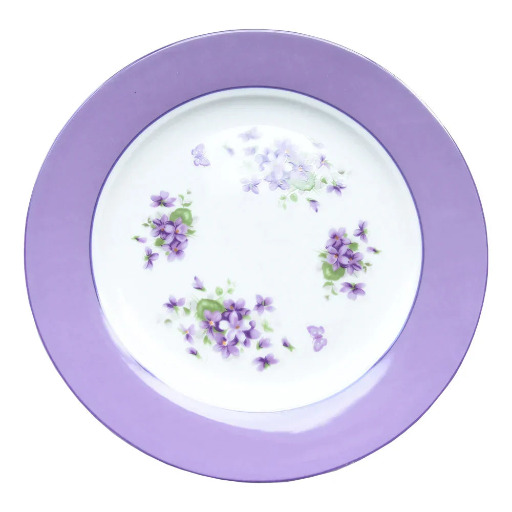 DecorBites™ Blue Dream Tea Set: Cup, Saucer, Milk Jar, Sugar Bowl, Plates & More