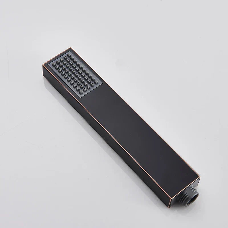 DecorBites™ Black High Pressure Hand-held Shower Head for Water Saving and Bathroom Rainfall