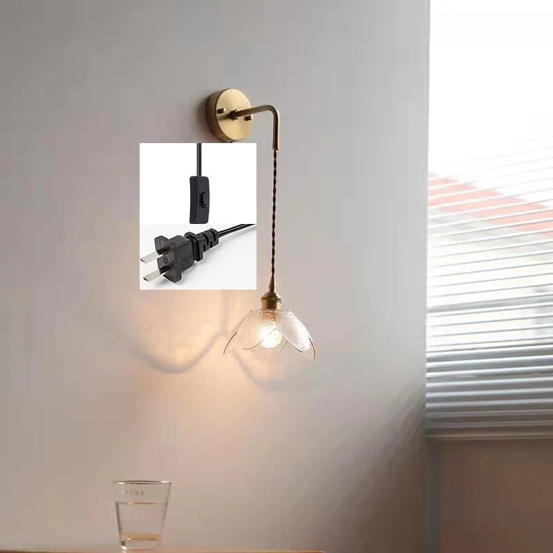 DecorBites™ Gray Glass LED Bathroom Mirror Sconce Wall Lamp Lighting