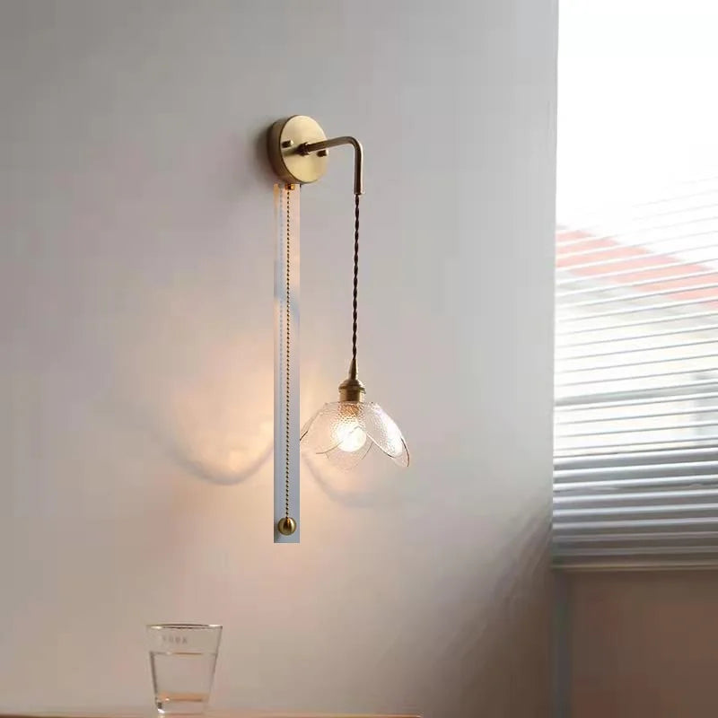 DecorBites™ Gray Glass LED Bathroom Mirror Sconce Wall Lamp Lighting