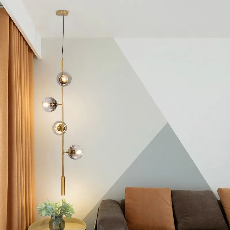 DecorBites™ Glass Pendant Lights: Modern Nordic Minimalist Hanging Lamp for Living Room, Bedroom, Restaurant