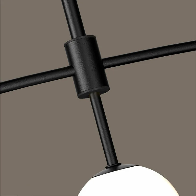 DecorBites™ Bubble Iron Chandelier: Minimalist Nordic Kitchen Restaurant Island Light