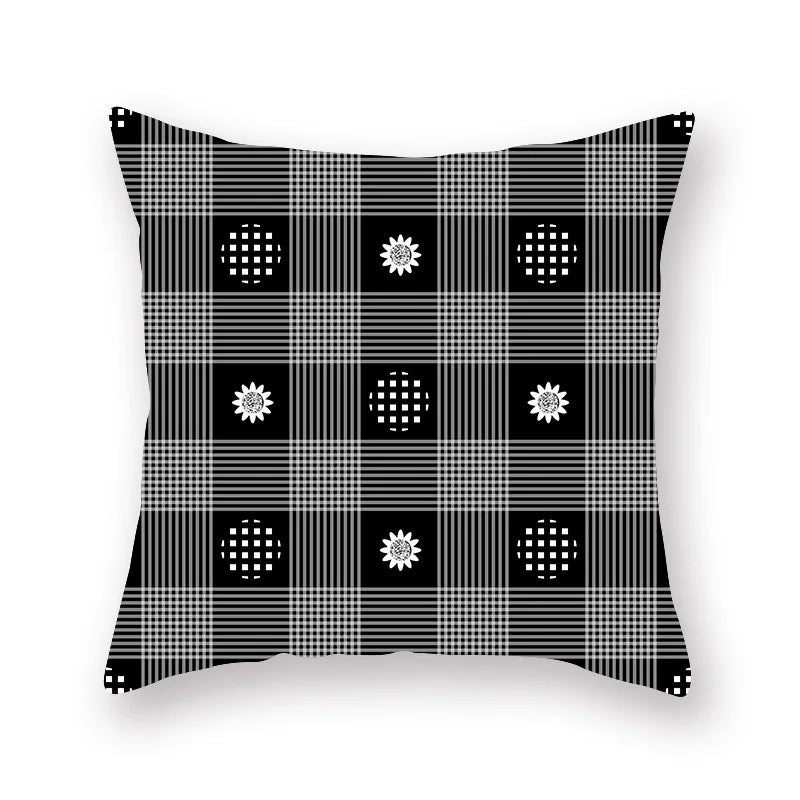 DecorBites™ Geometric Star Stripe Print Pillowcase - Wholesale, 45x45cm