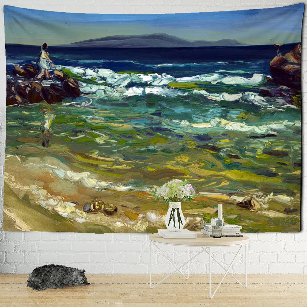 DecorBites™ Forest Tapestry - 3D Printed Polyester Wall Hanging for Bohemian Home Decor