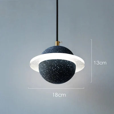 DecorBites™ Cement Planet Pendant Light for Bar and Bedside, Creative Personality Single Head Lamp