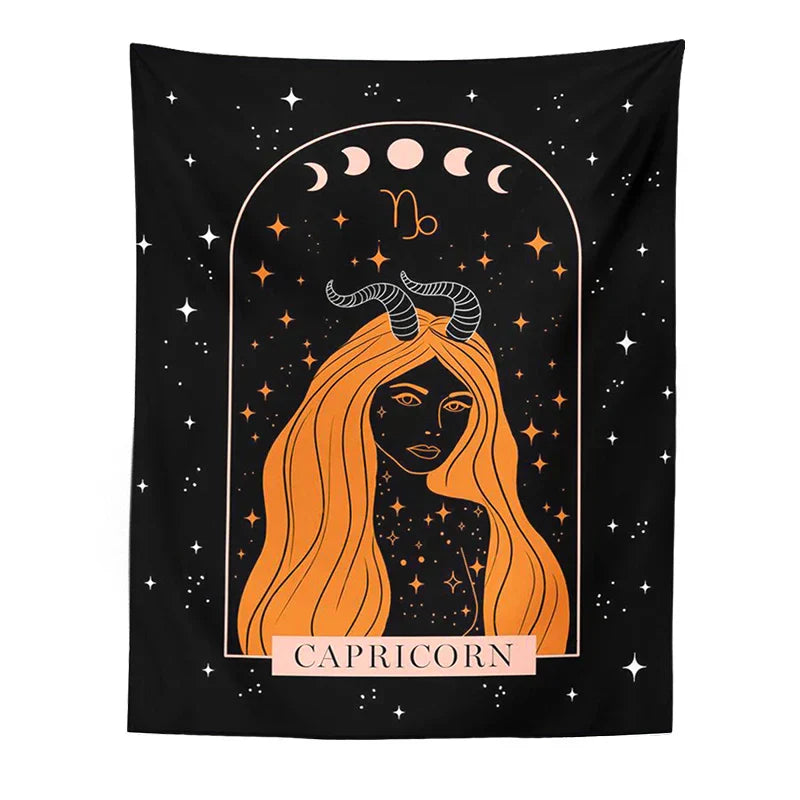 DecorBites™ Celestial Constellation Tapestry Moon Phase Wall Hanging for Unique Home Décor