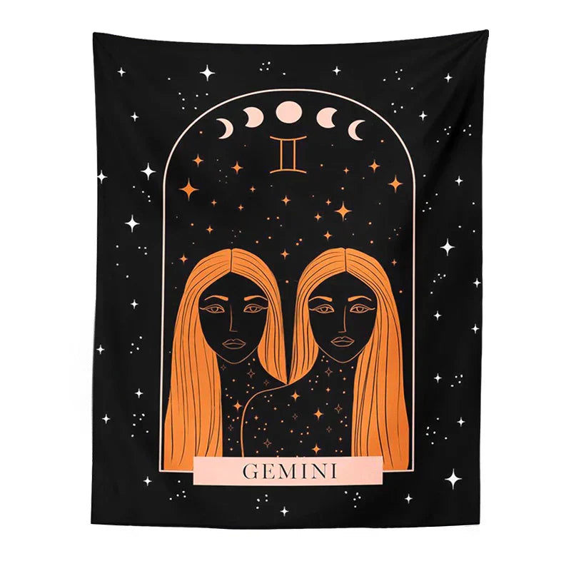 DecorBites™ Celestial Constellation Tapestry Moon Phase Wall Hanging for Unique Home Décor