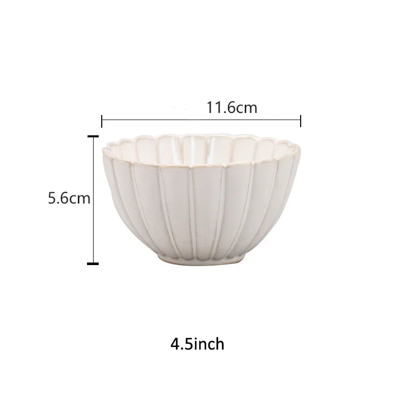 DecorBites™ Ceramic White Glaze Dinnerware Set