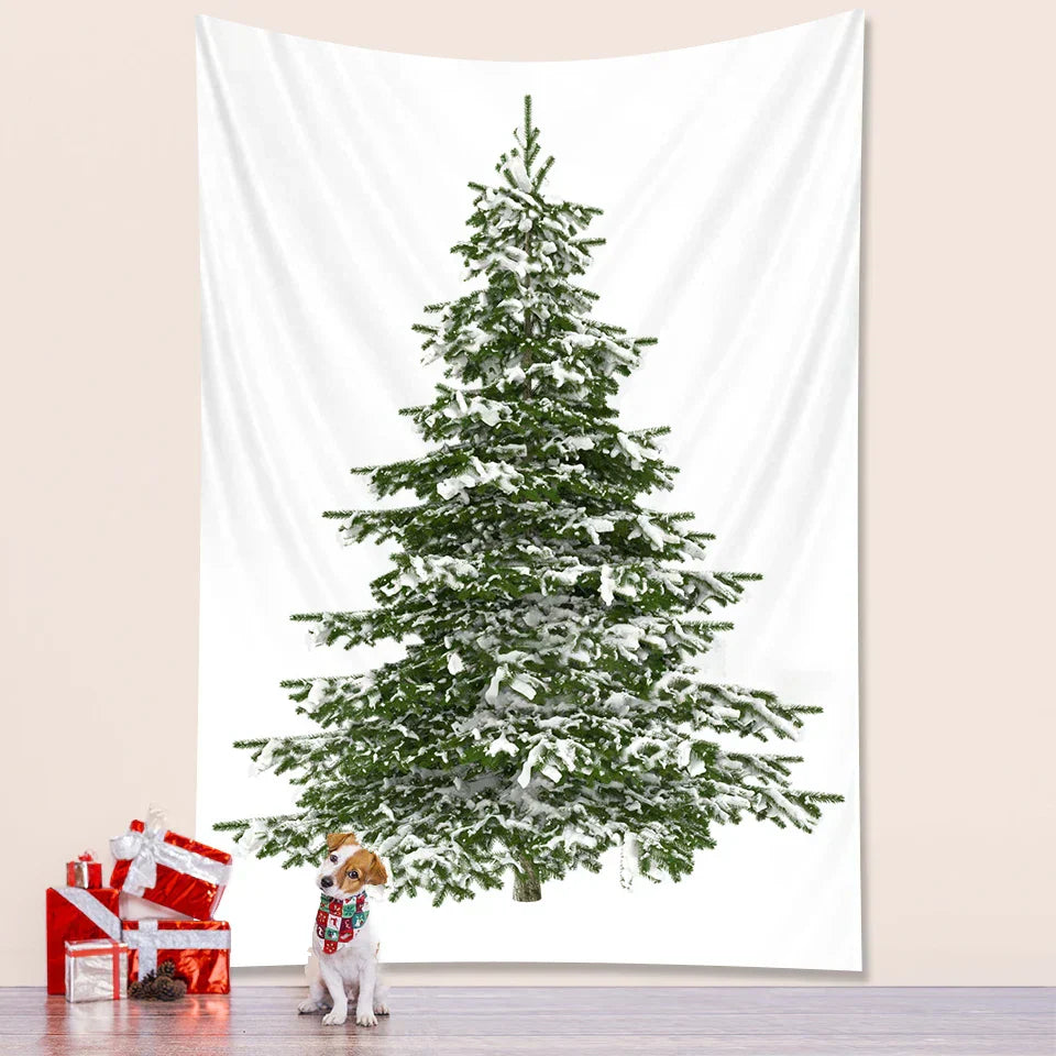 DecorBites™ Christmas Tree Bedroom Decoration Wall Tapestry Mattress - Large Bohemian New Year Party Decor