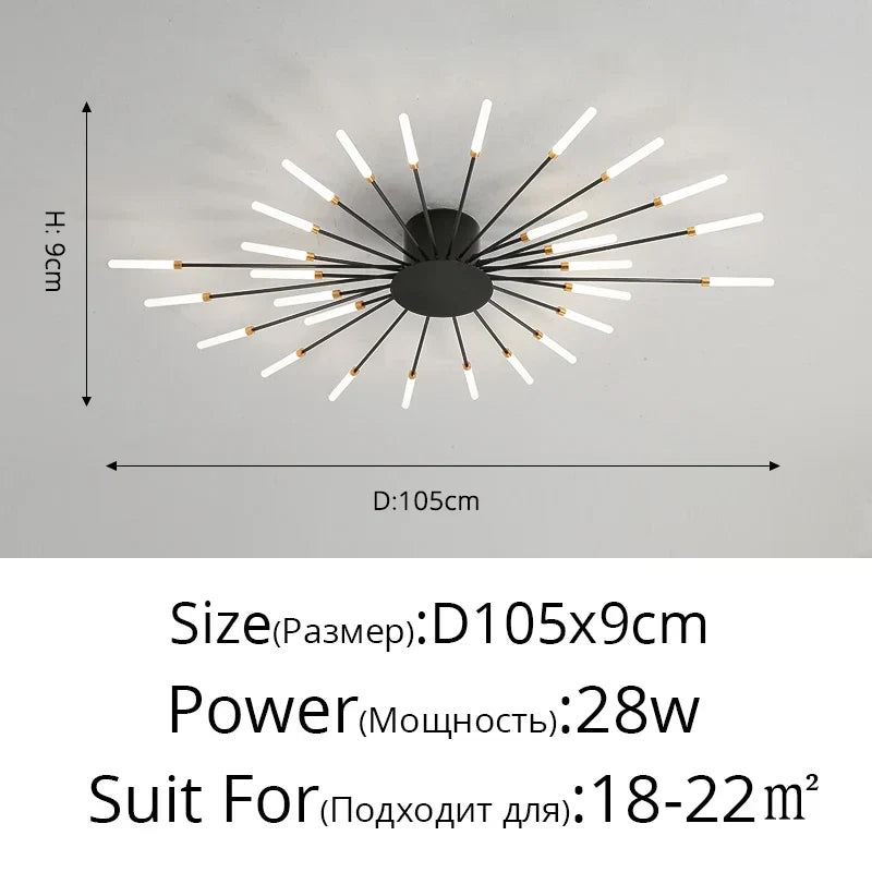 DecorBites™ LED Acrylic Ceiling Light Fixture for Bedroom Hall Living Room Kids, Modern Luster