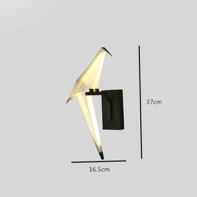 DecorBites™ Love Bird LED Wall Sconce Iron Acryl Wall Light for Bedroom Corridor