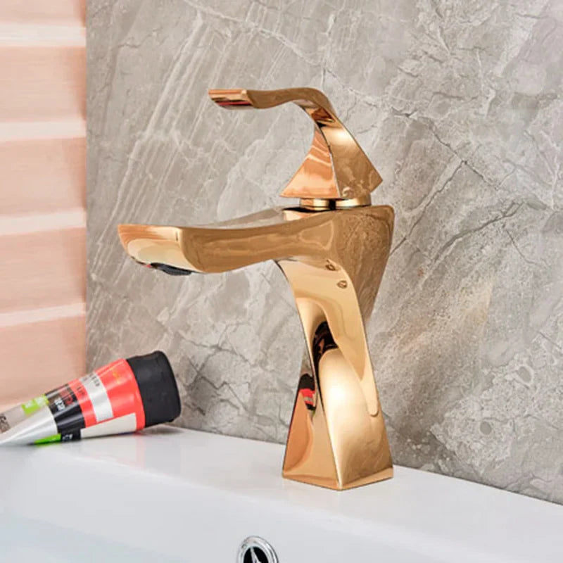 DecorBites™ Black Bronze Bathroom Basin Faucet, Single Lever Lavatory Sink Mixer Tap