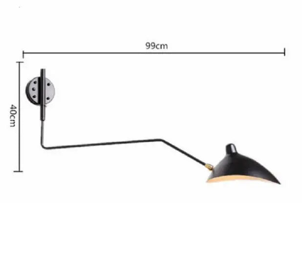 DecorBites™ Black Swing Arm Chandelier | Loft Industrial Adjustable Lighting Fixture